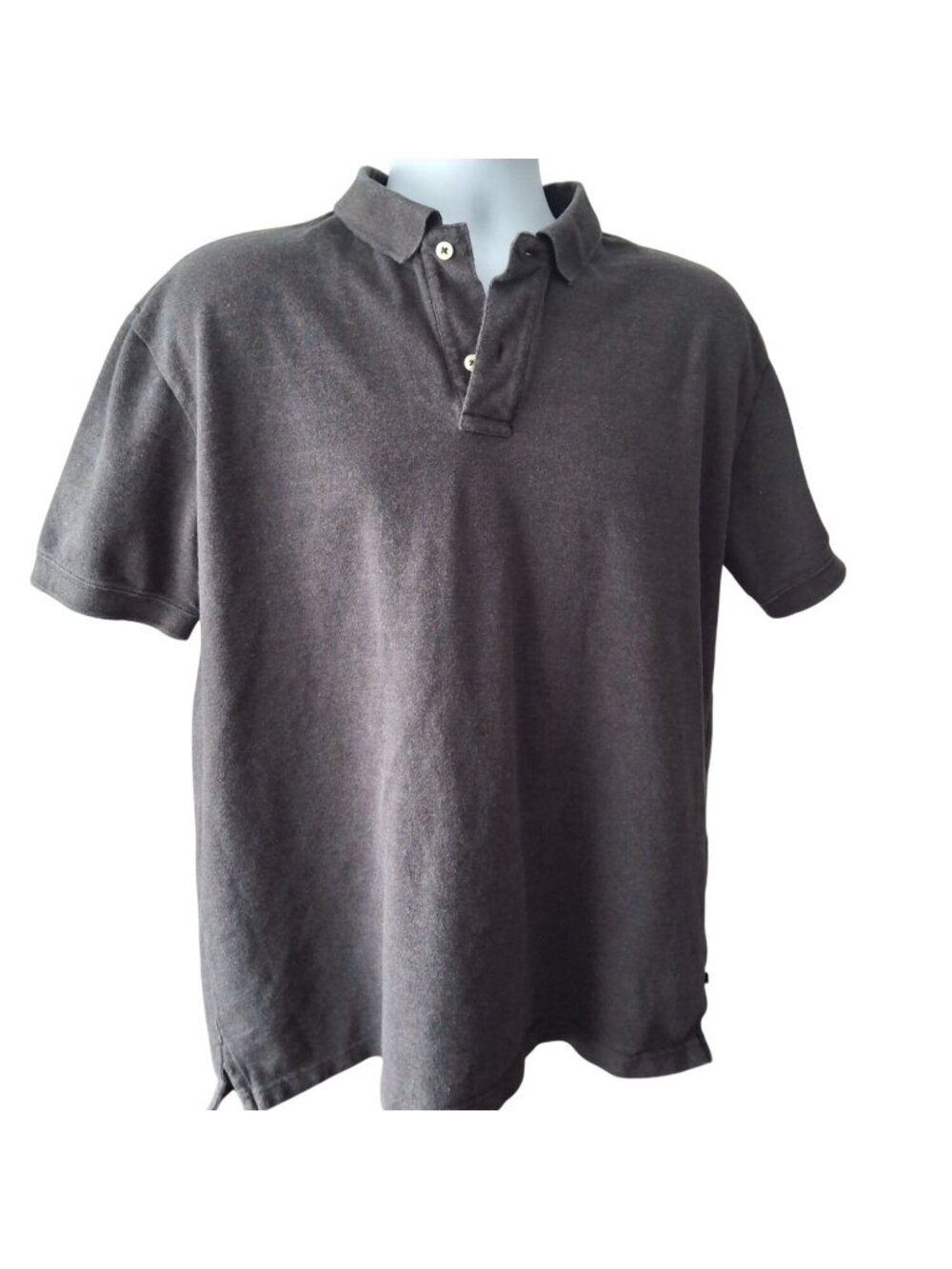 Gap Polo Shirt Mens L Black 100% Cotton Classic Fit Minimalist Preppy